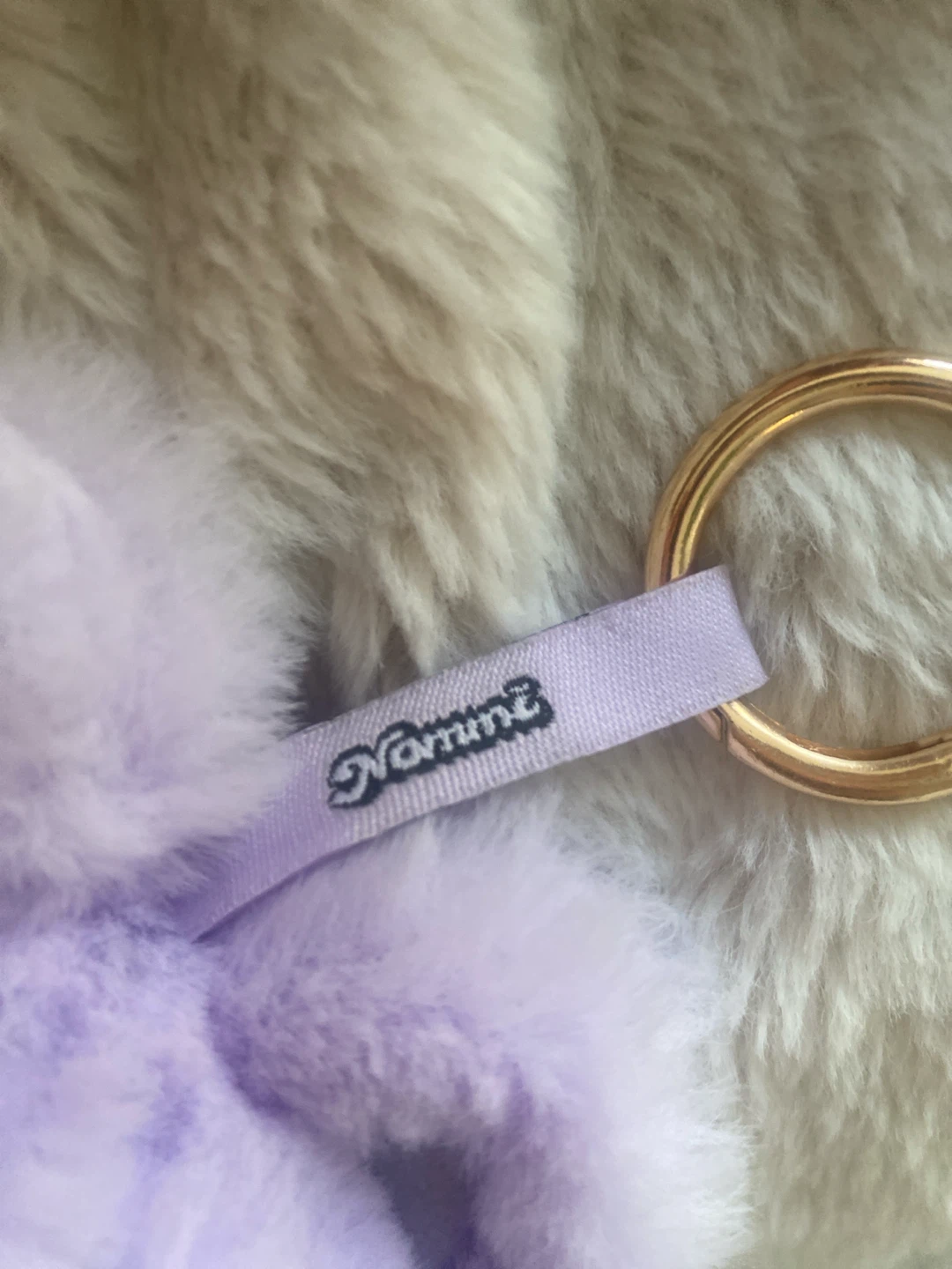 Nomimi Plush Bag Charm, Eyes Change, Purple - photo 4