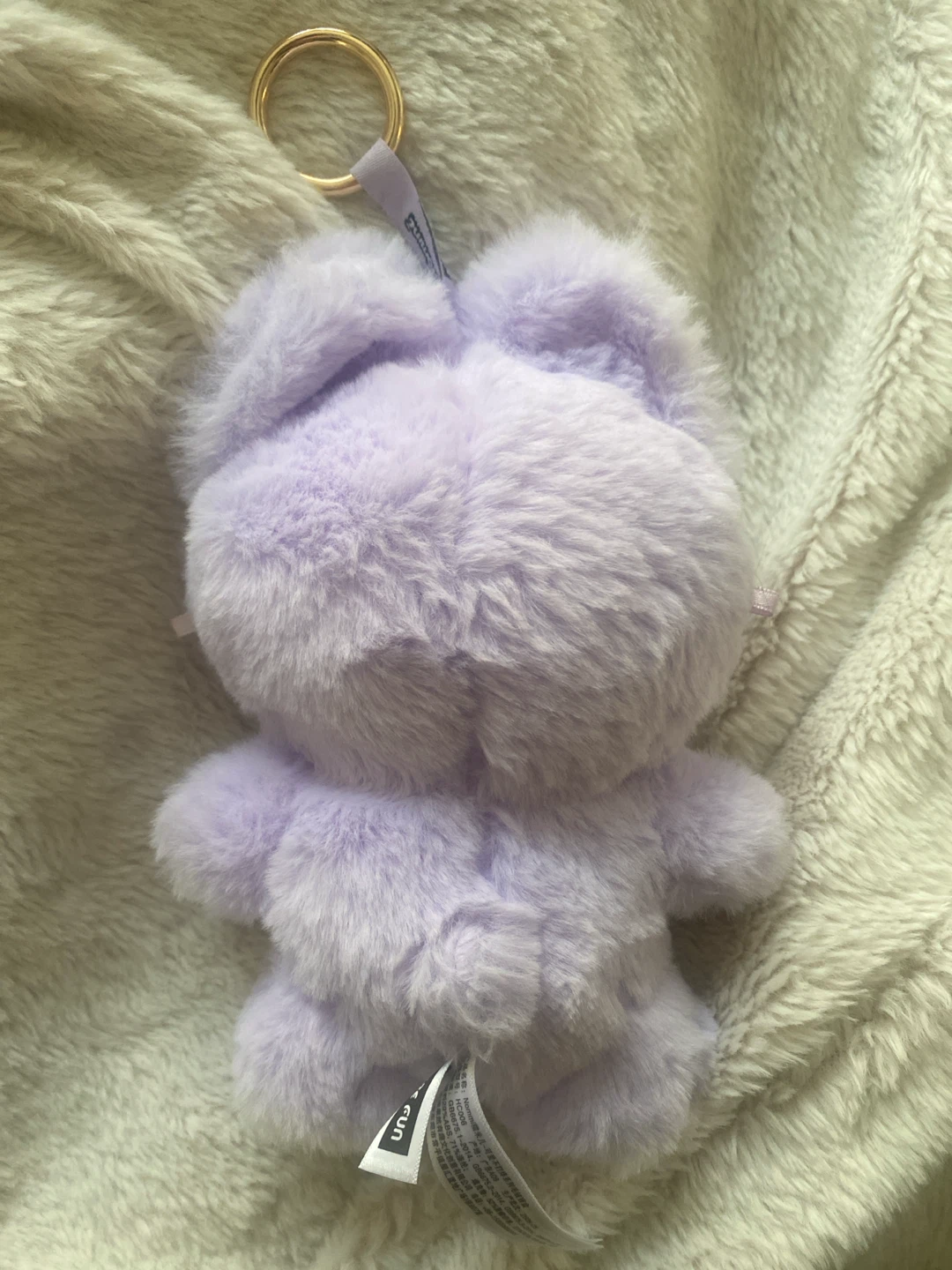 Nomimi Plush Bag Charm, Eyes Change, Purple - photo 5