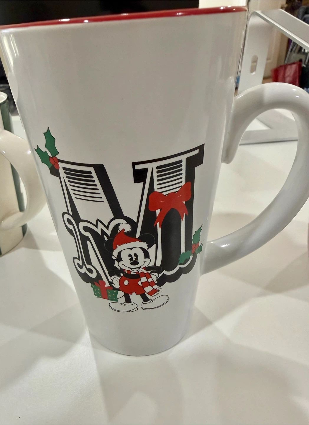 Disney Mickey Mouse Christmas Ceramic Mug