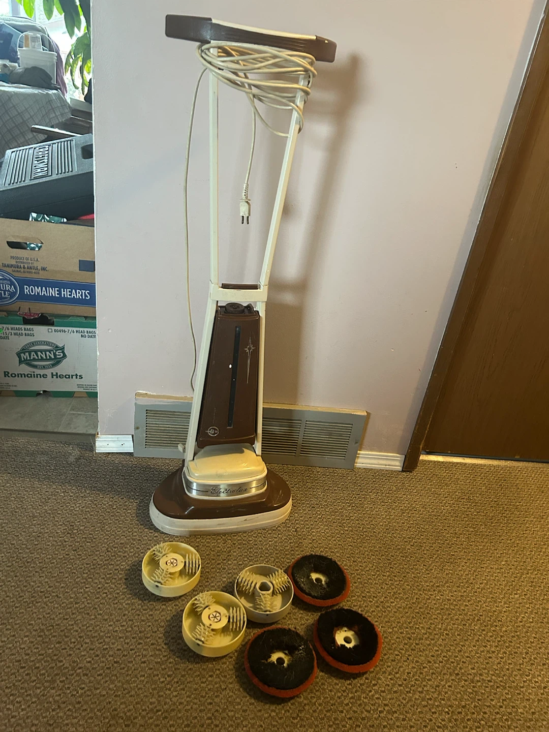 Vintage Electrolux Floor Polisher with Attachments