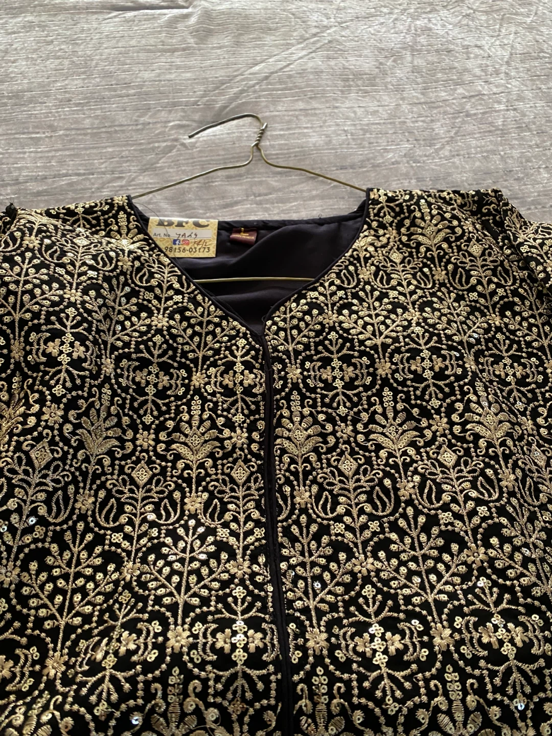 Brand new black sharara suit not wore