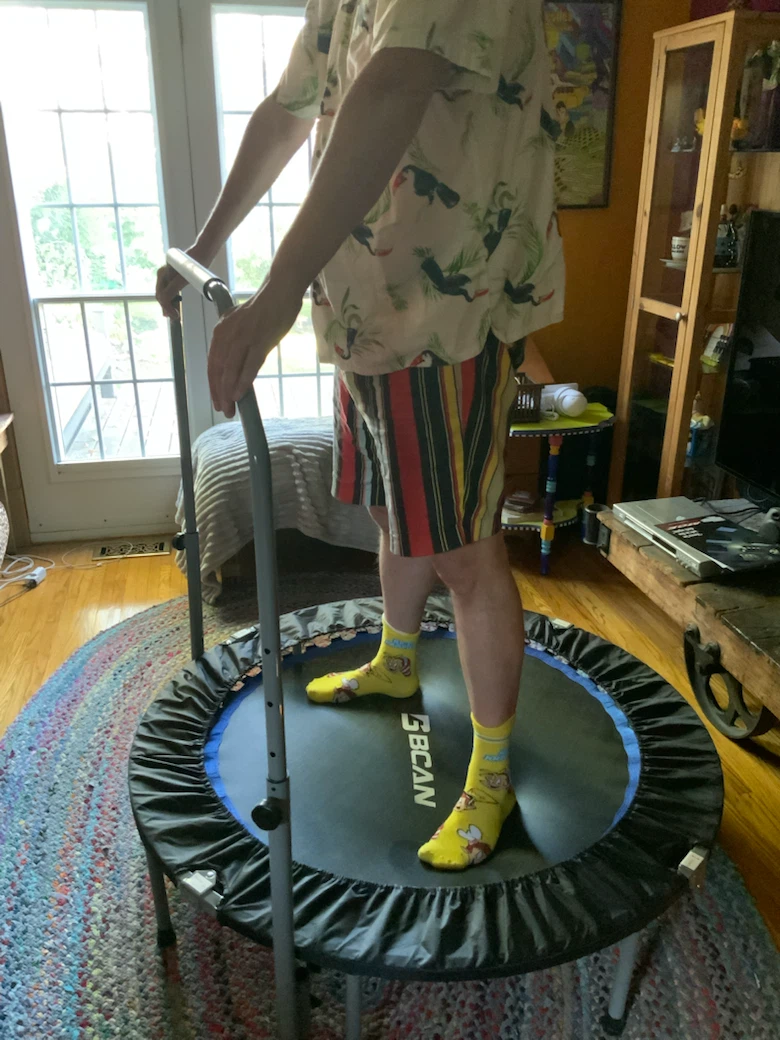 BCAN Mini Rebounder Trampoline with Handle