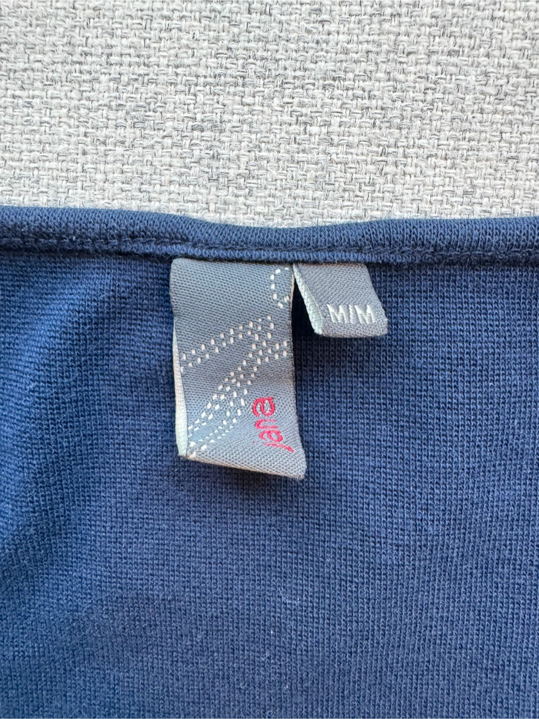 cotton navy square neck - photo 3
