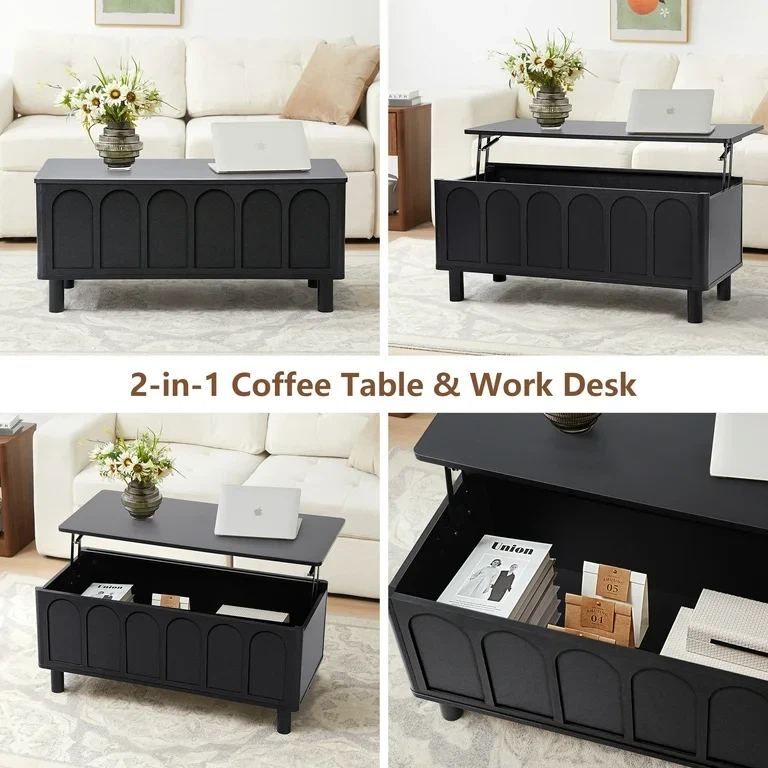 YOCWO Lift Top Coffee Table Storage Shelve - photo 3