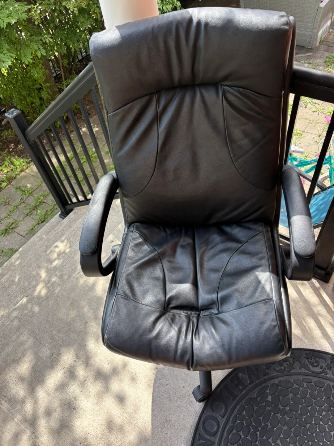 Black Leather Office Chair
