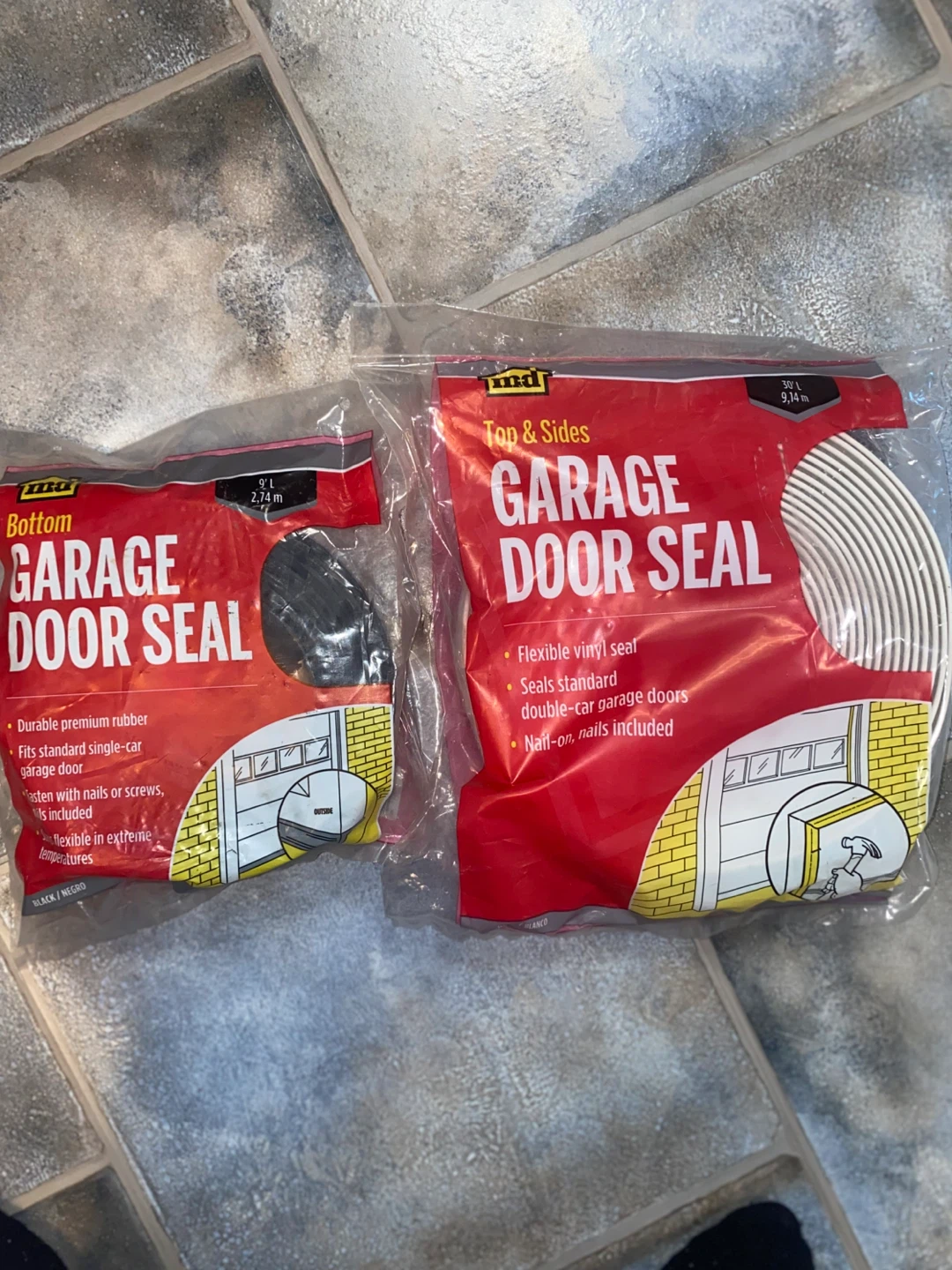 Garage Door Seal Kit (Top & Sides + Bottom)