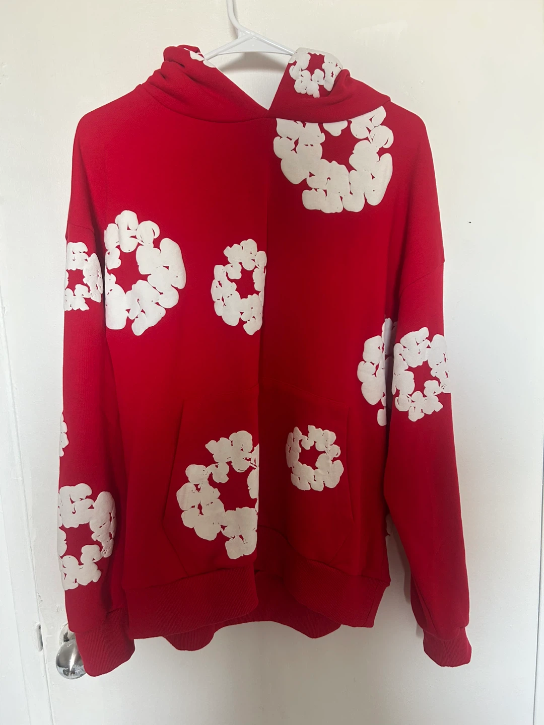 Denim Tears Cotton Wreath Hoodie Red
