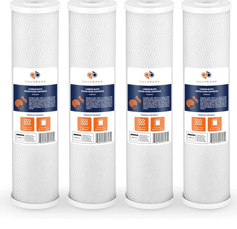 4 Aquaboon Carbon Block Water Filter Cartridges