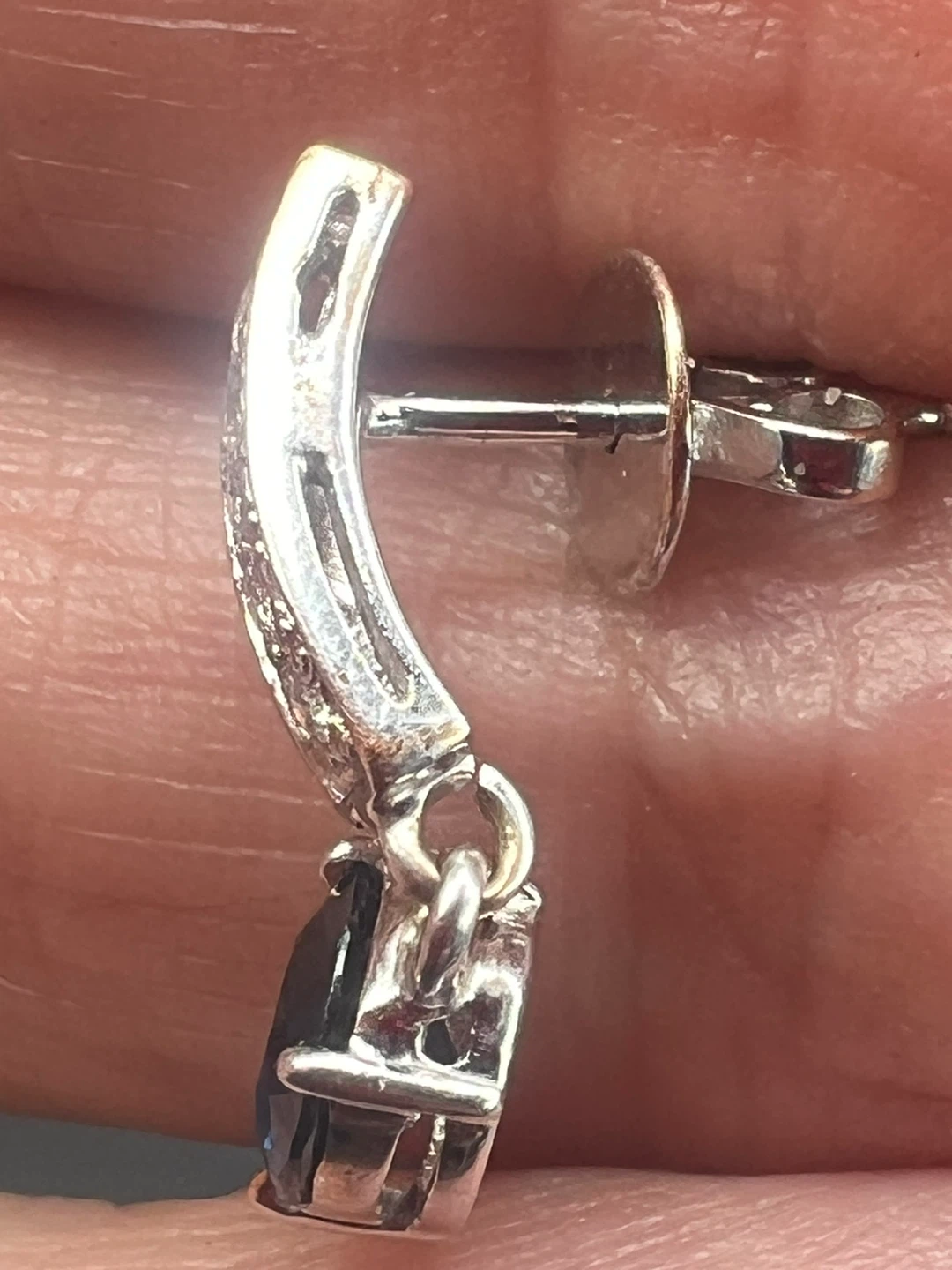 18K Gold Sapphire and Diamond Earrings - photo 5