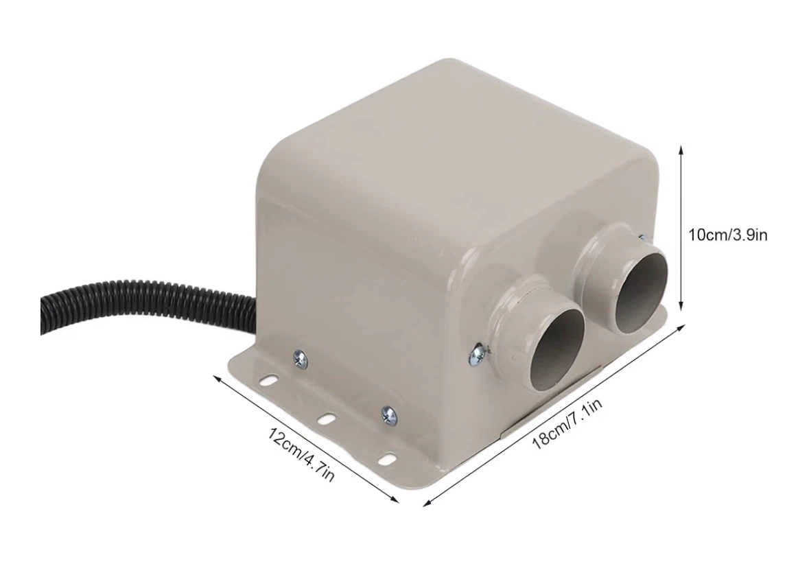 Car Electric Defrost Heater 800W Portable Fast Heating Car(12V) - photo 2