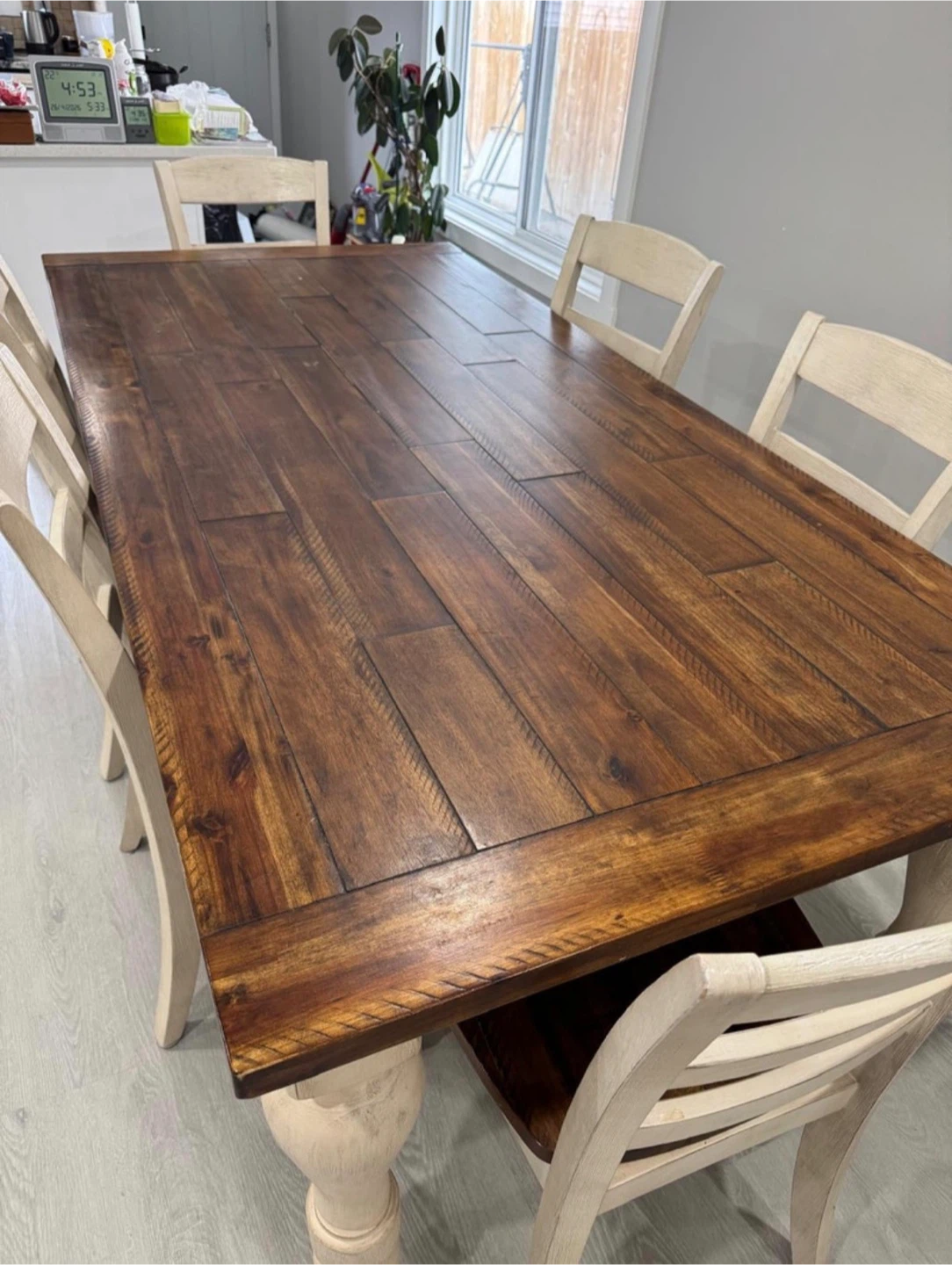 Wooden Dining Table and Chairs Set