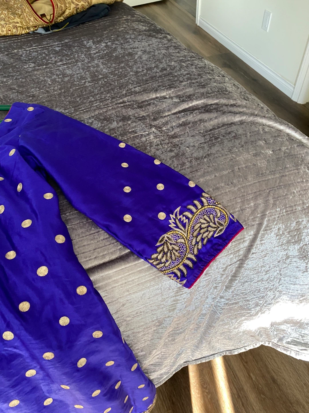 Embellished Red and Blue Indian Dresses