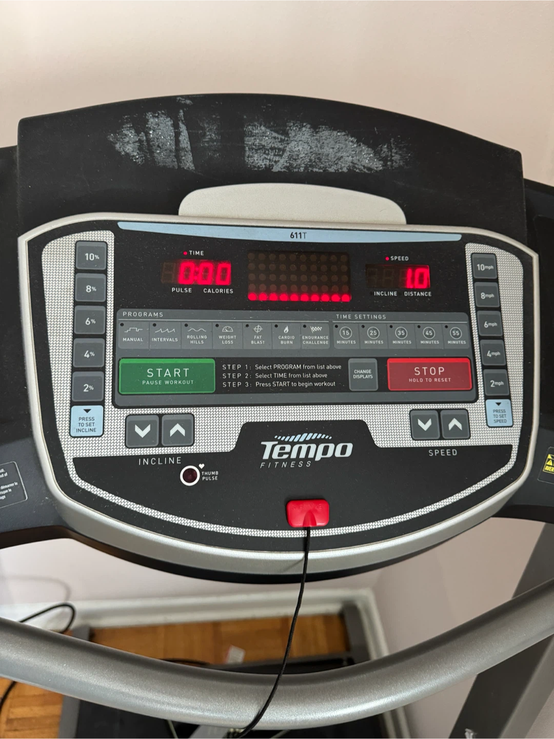 Tempo Fitness 611T Treadmill - photo 2