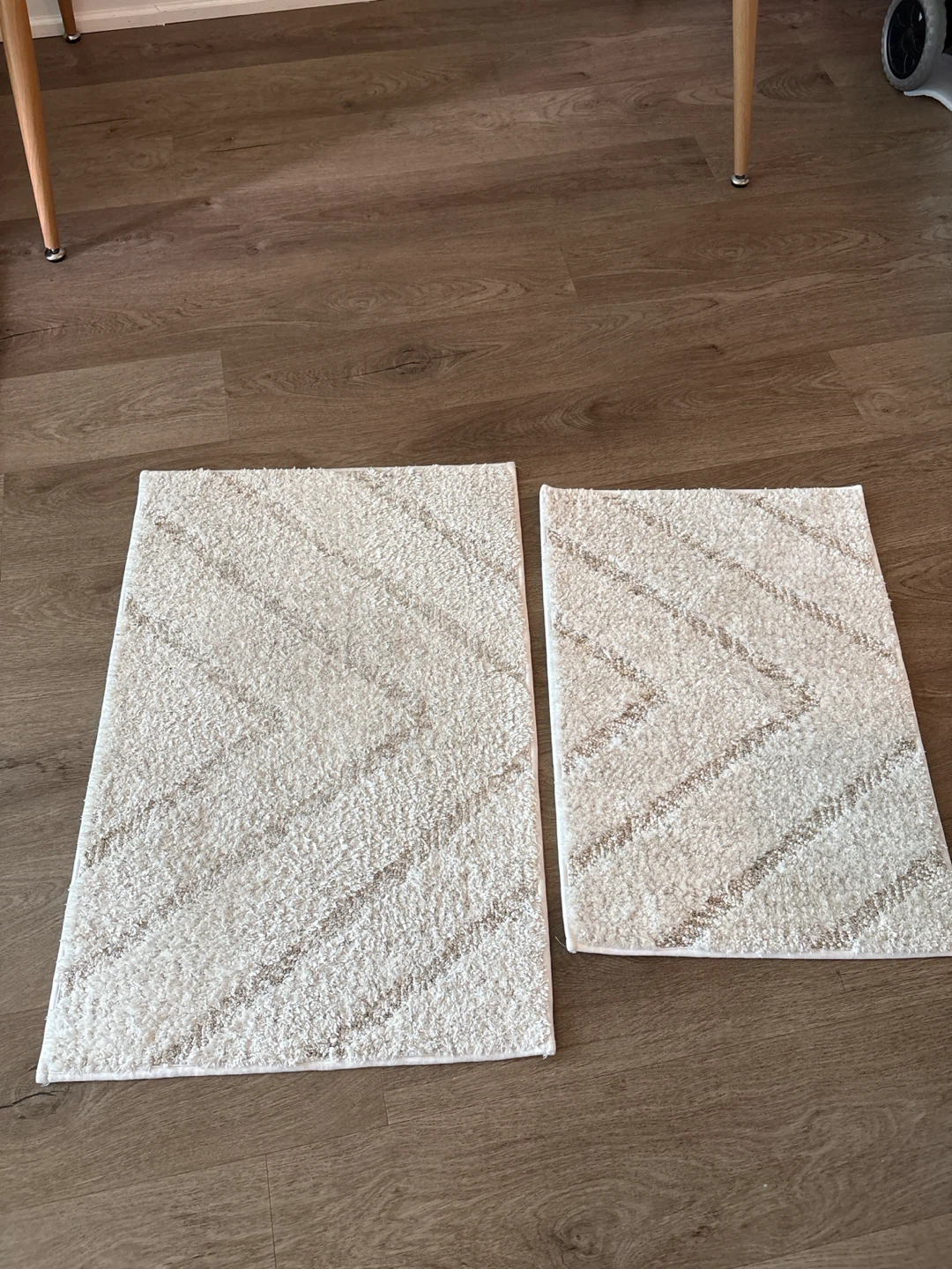 Two Bathroom Rugs (Sink and Shower)