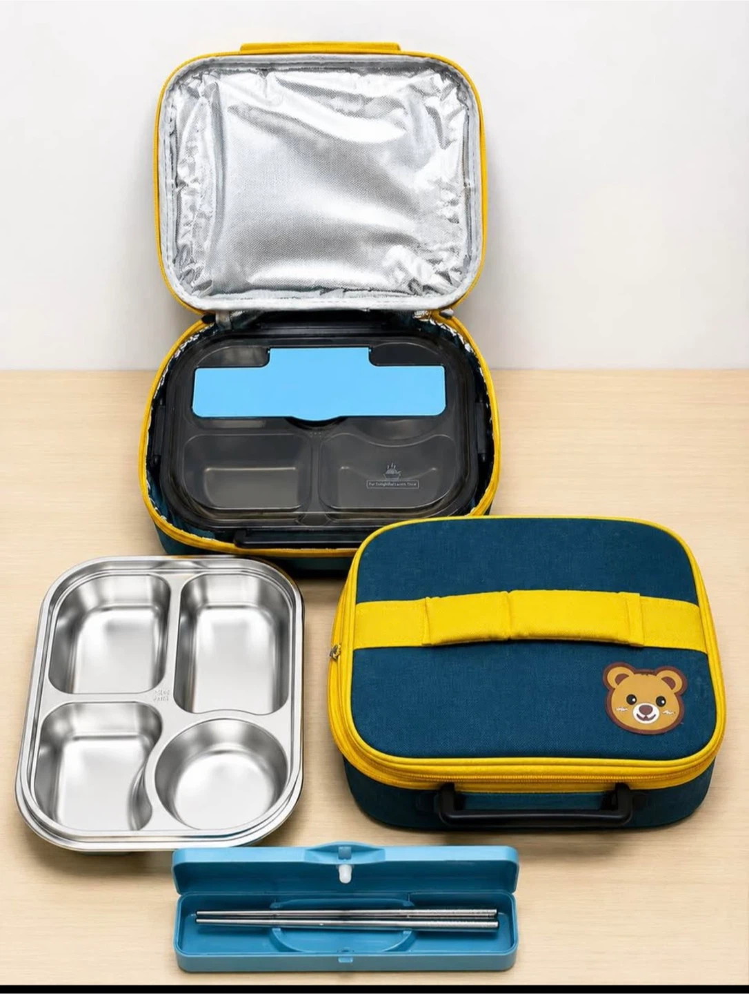 Brand New 316 Stainless Steel Insulated Lunch Box Set