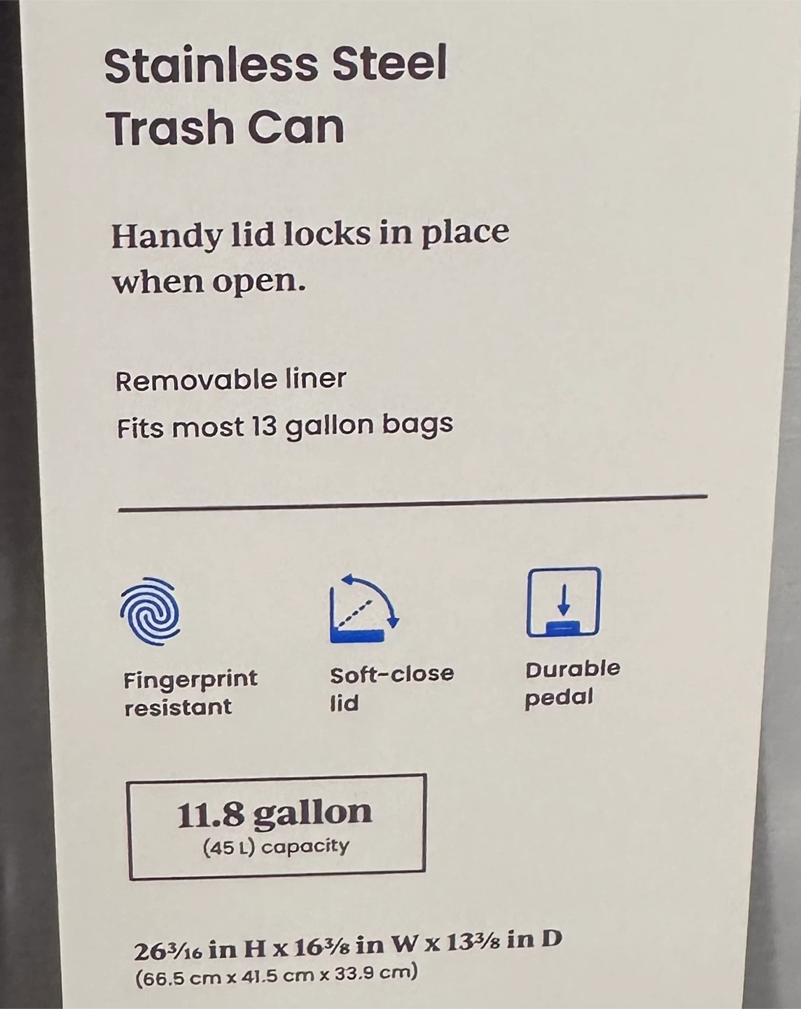 Stainless Steel Trash Can - photo 3