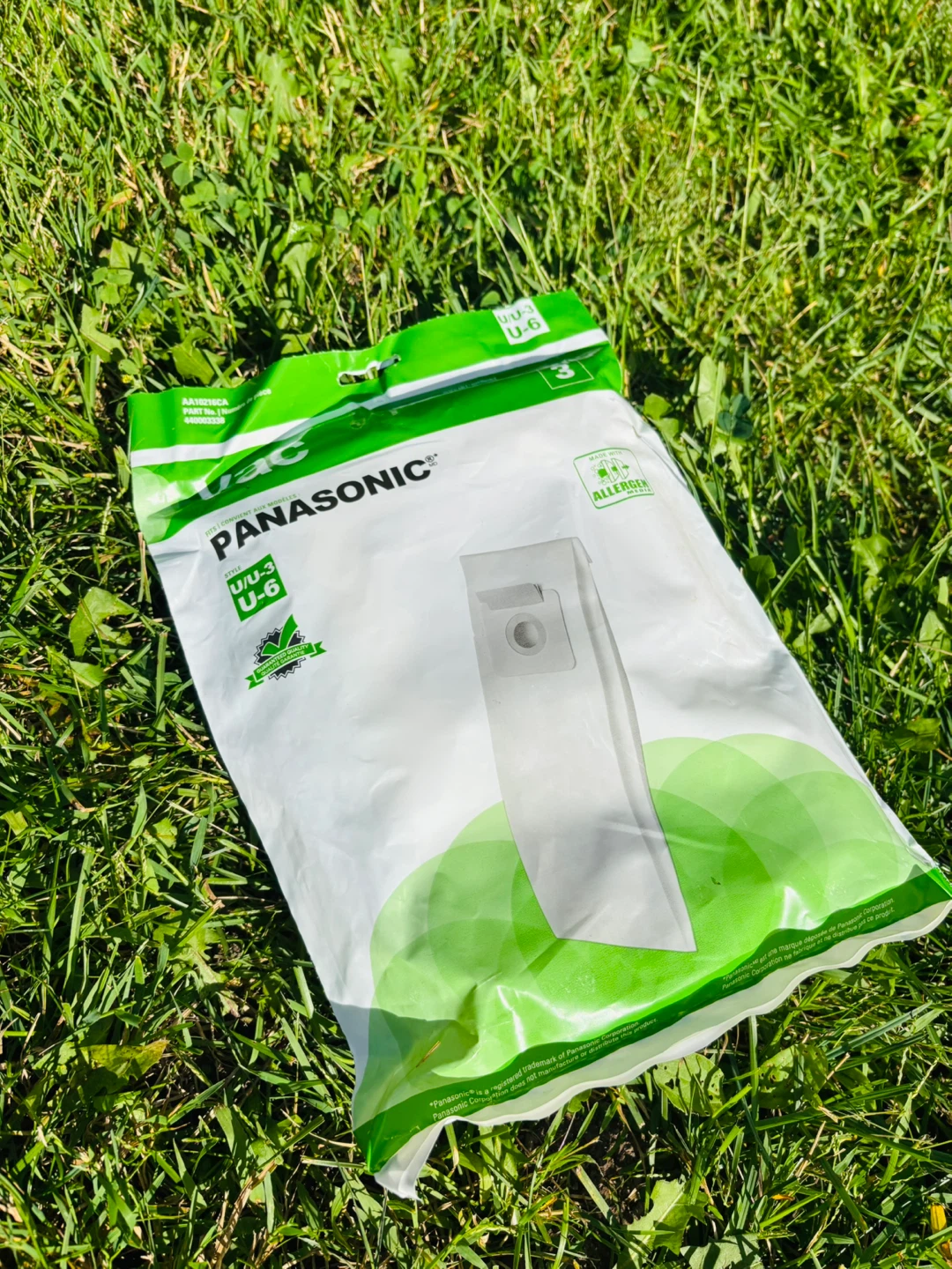 BNIP Panasonic U/U-3 Allergen Vacuum Bags 3-Pack