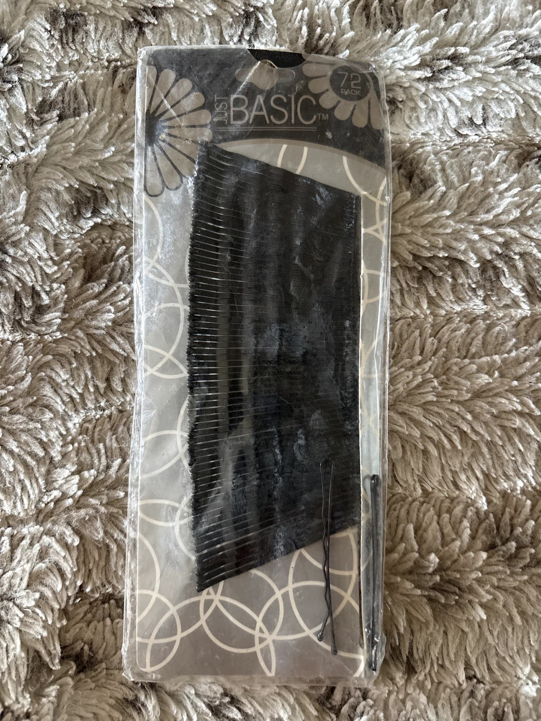 Just Basic Black Bobby Pins - 72 Pack
