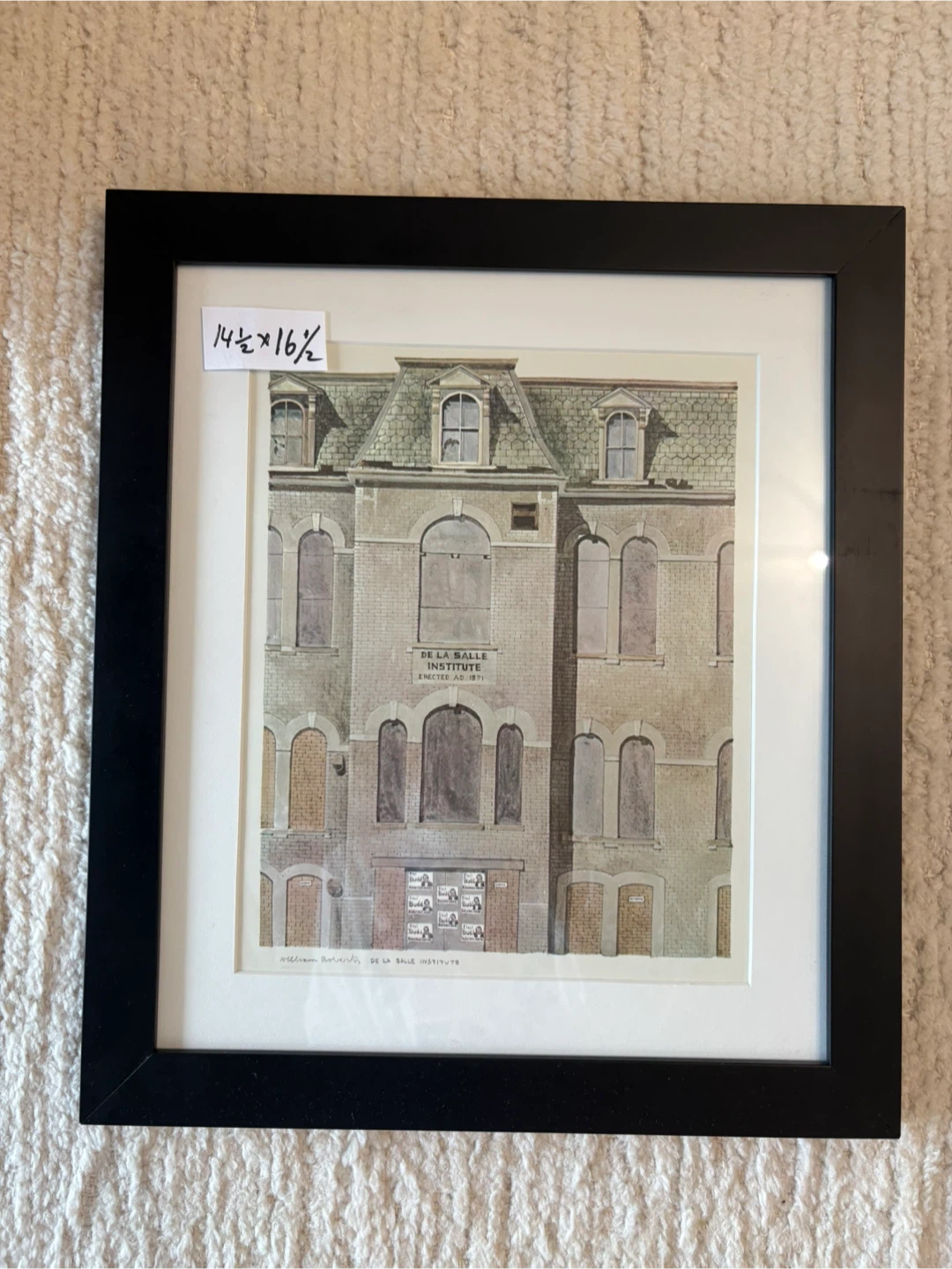 William Roberts Toronto de la salle institute print art