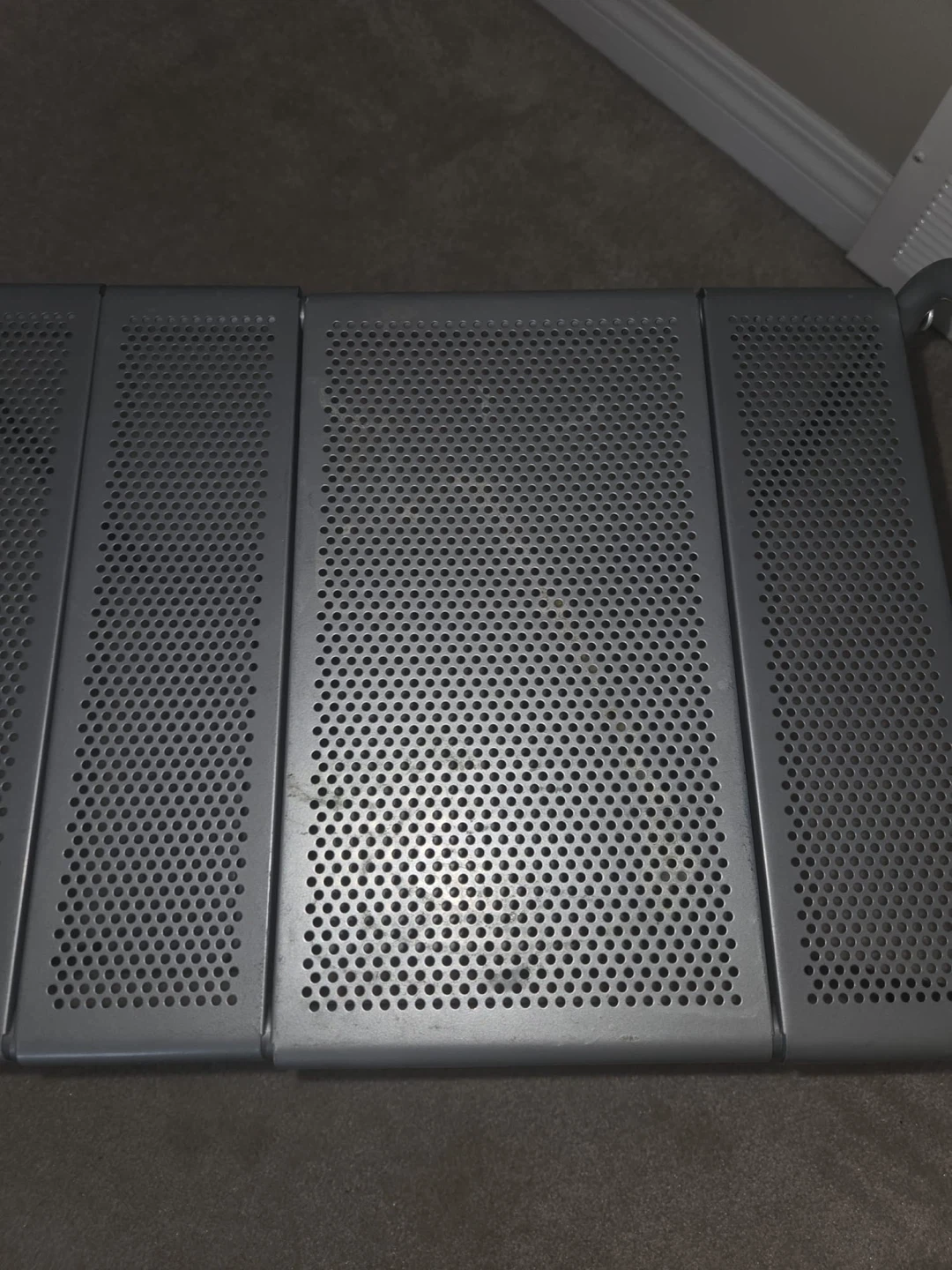 Grey Two-Tier Storage Shelf