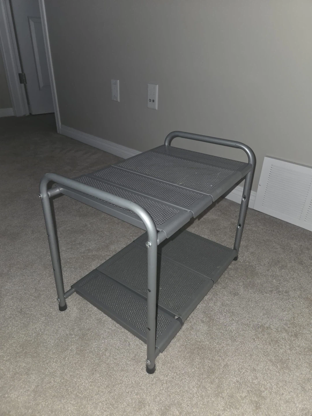 Grey Two-Tier Storage Shelf - photo 2