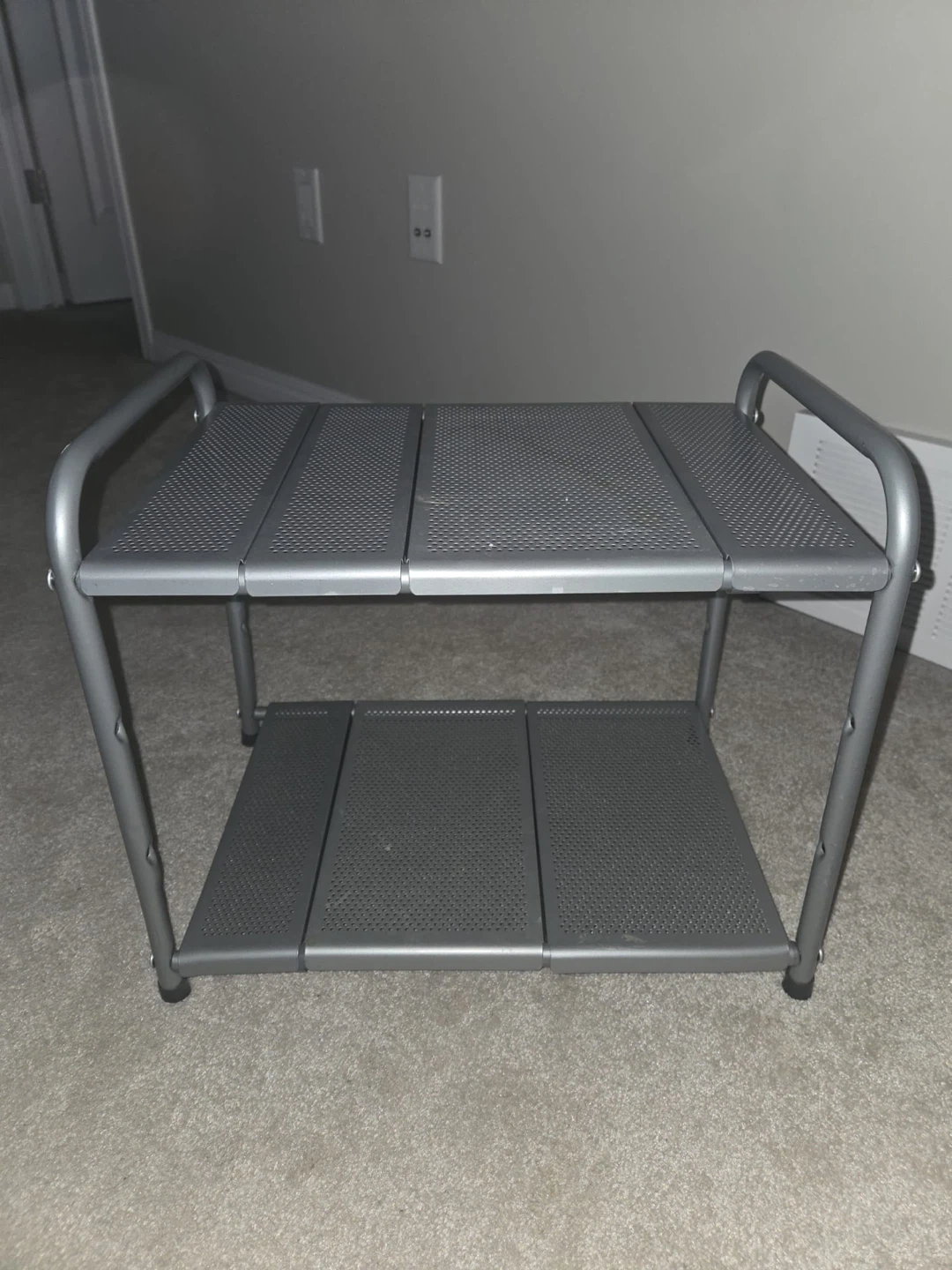 Grey Two-Tier Storage Shelf - photo 3
