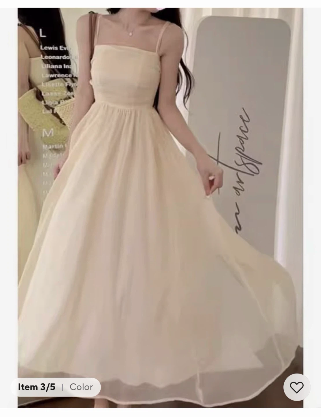 Cream Strapless Maxi Dress