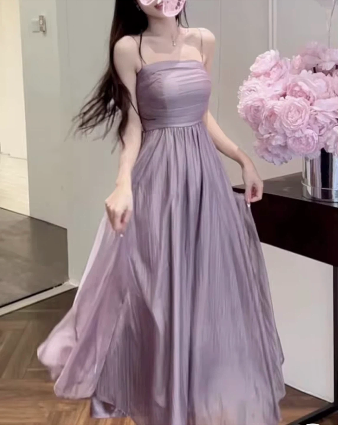 Cream Strapless Maxi Dress - photo 2