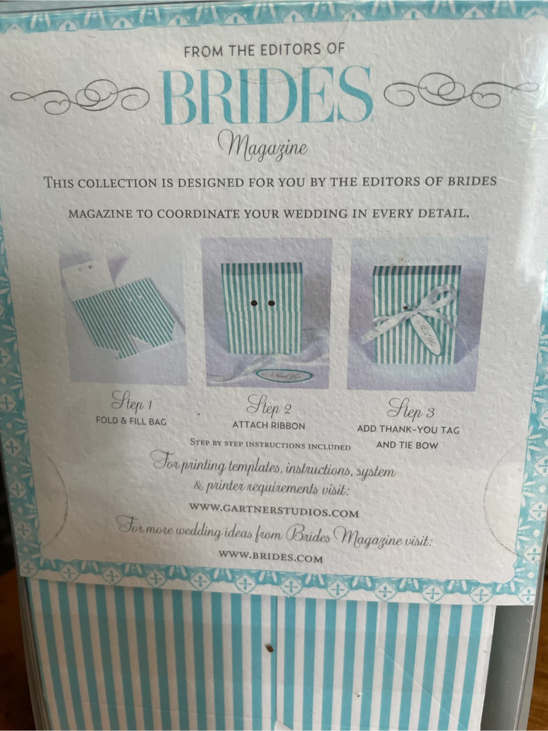 Brides Magazine Favor Bag Kit - photo 2