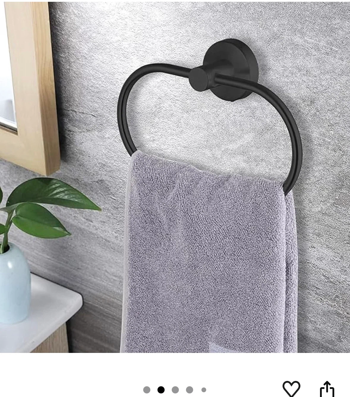 Black Bathroom Hardware Set of 5 Pieces - photo 5