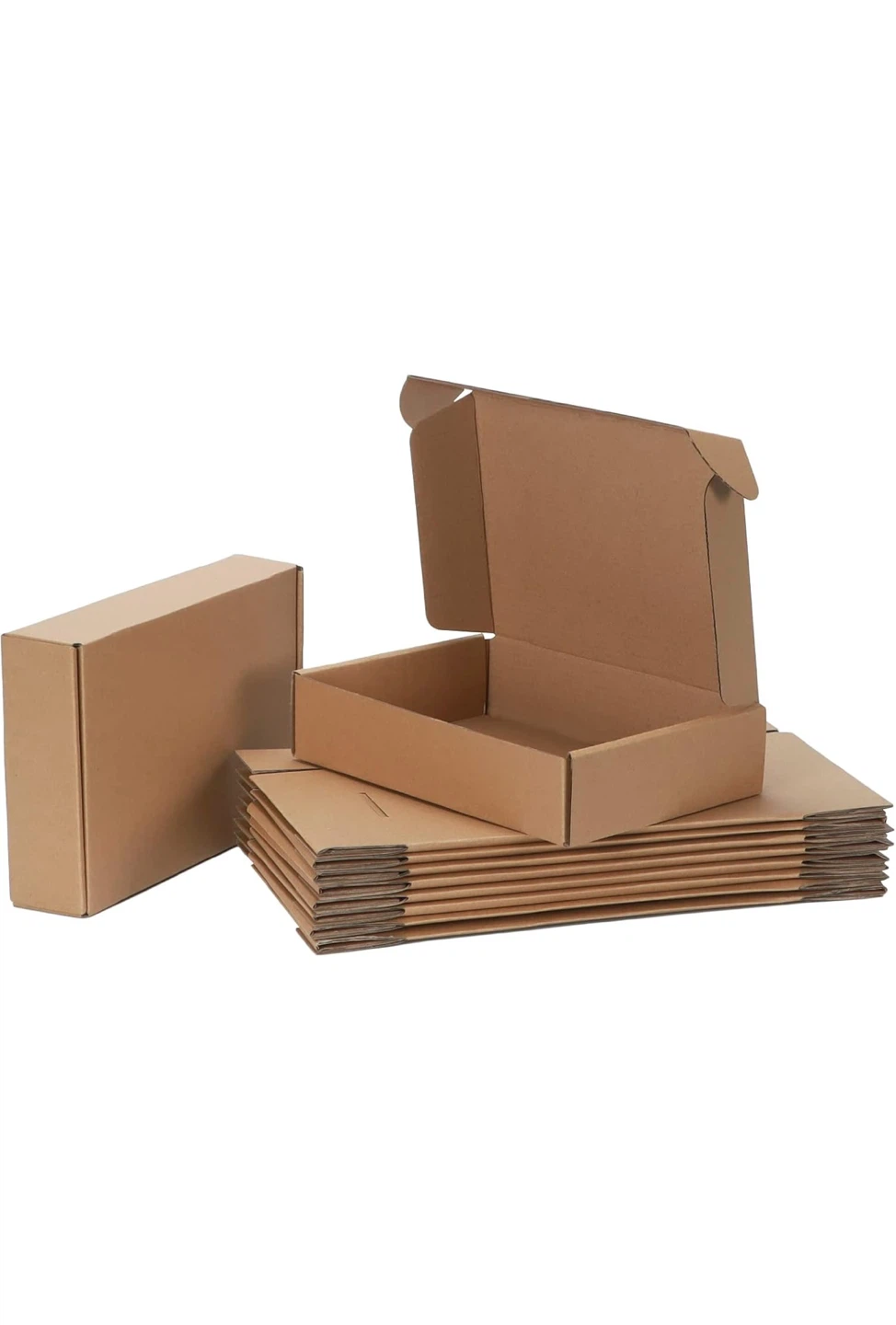 Corrugated cardboard mailing boxes