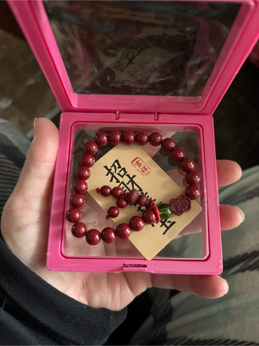 Feng Shui Cinnabar Bracelet for Women,Cinnabar  Powder Feng Shui