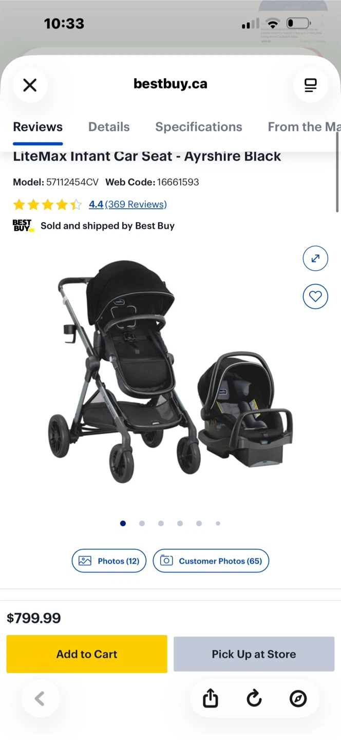 Evenflo Pivot Xpand Modular Stroller and LiteMax Car Seat - photo 2