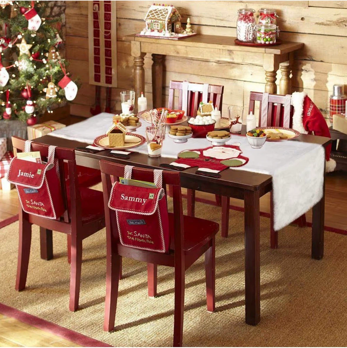Christmas Table Runner White Faux Fur Table Runners Long - photo 3