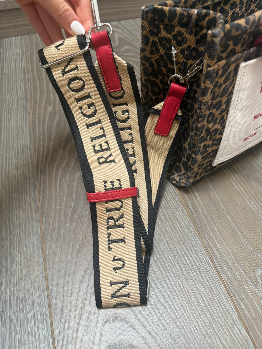 True Religion Leopard Print Mini Tote Bag - photo 2