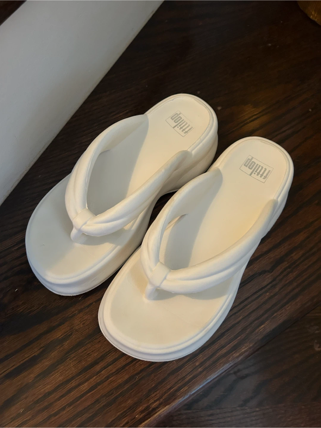 Fitflop White Thong Sandals
