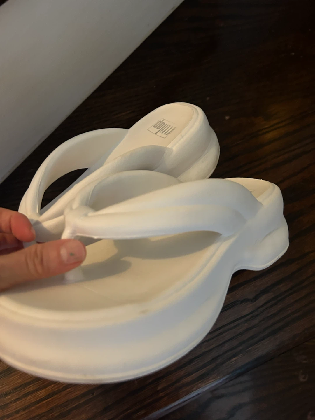 Fitflop White Thong Sandals - photo 3