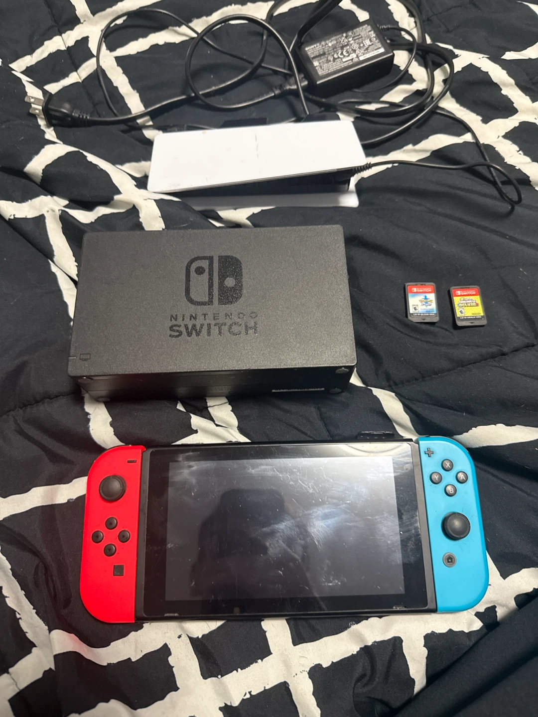 Nintendo Switch Console with Dock and 2 Games