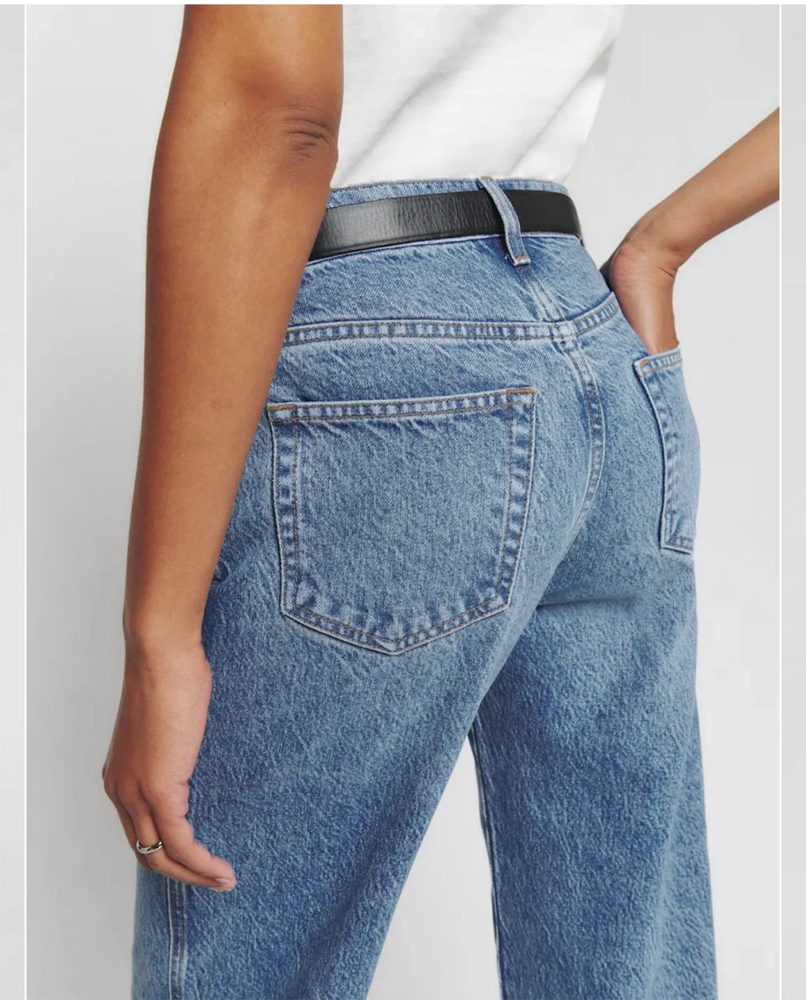 Reformation Val 90s Mid Rise Straight Jeans - photo 3