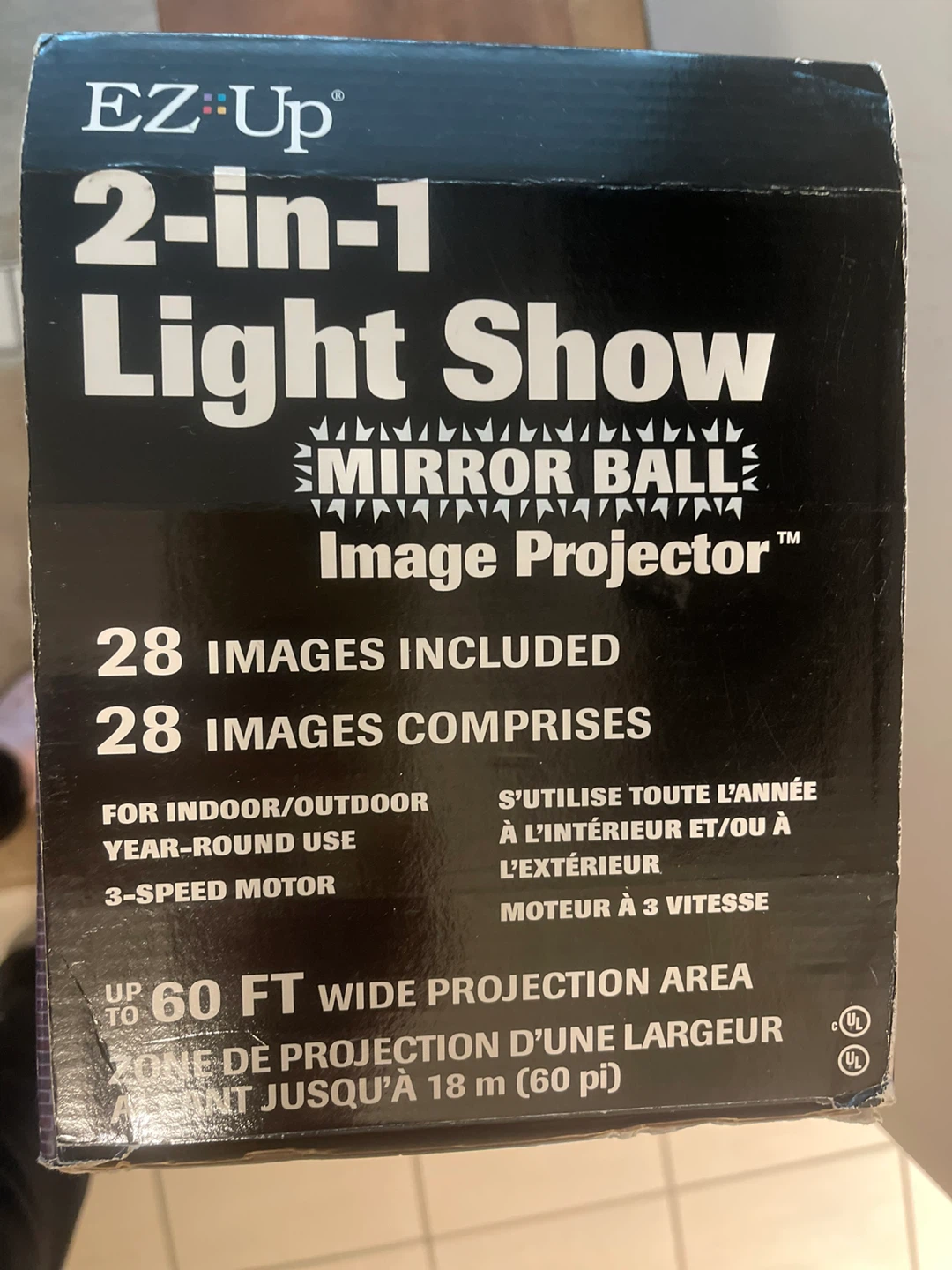 EZ-Up 2-in-1 Light Show Mirror Ball Projector - photo 3