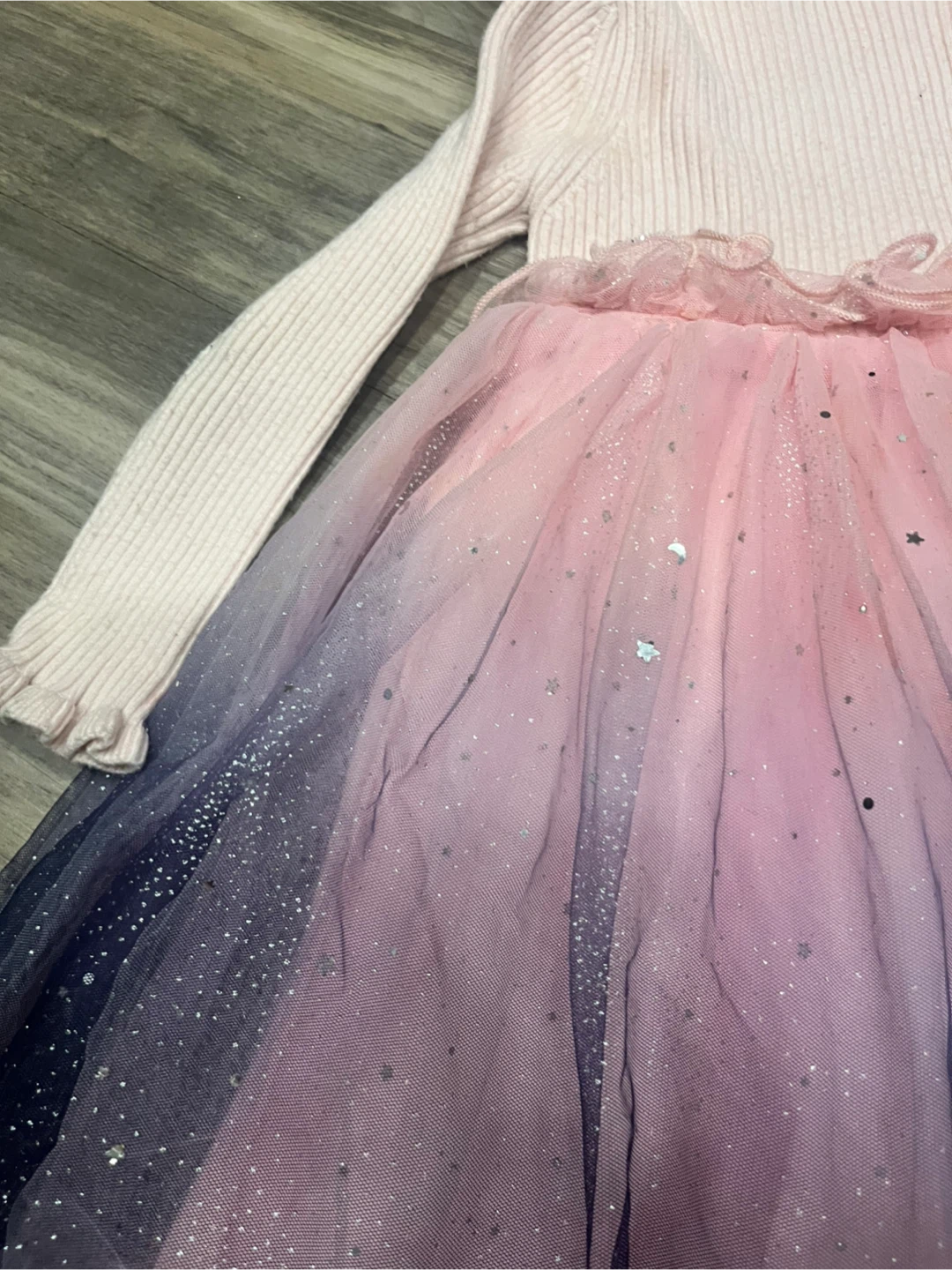 Girls Pink and Purple Ombre Tulle Dress - photo 2