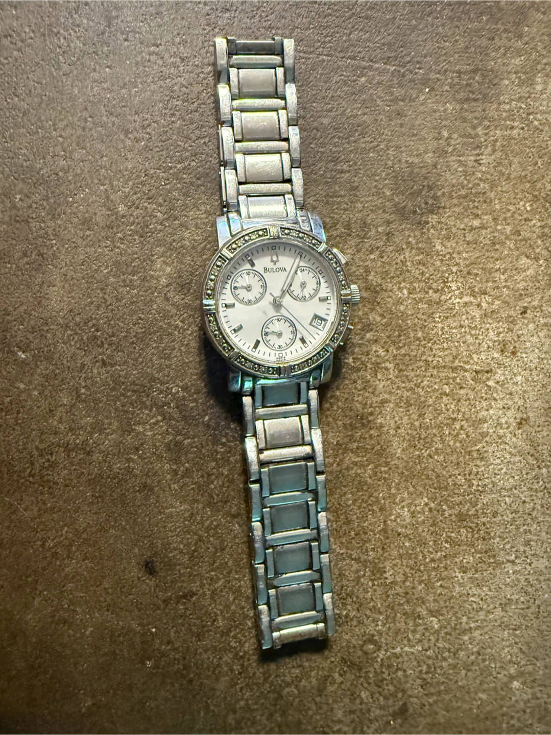 Bulova women’s diamond chronograph watch
