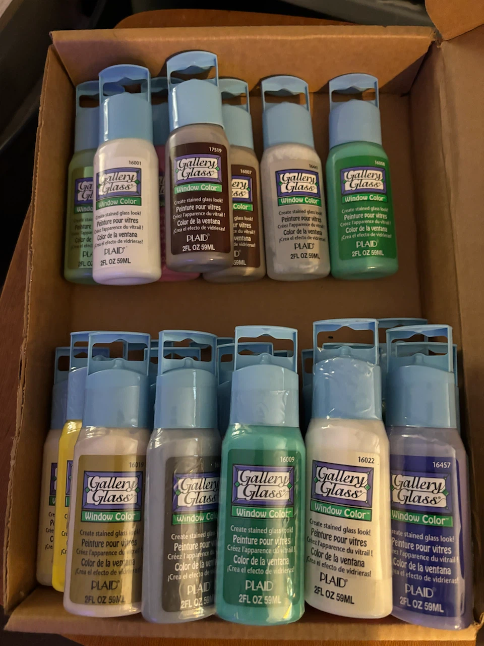 Plaid Gallery Glass Window Color Paint Set