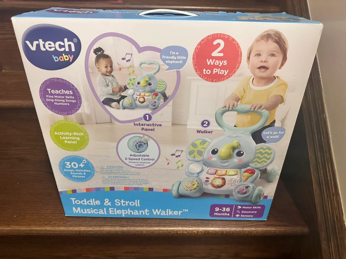 VTech Baby Toddle & Stroll Musical Elephant Walker