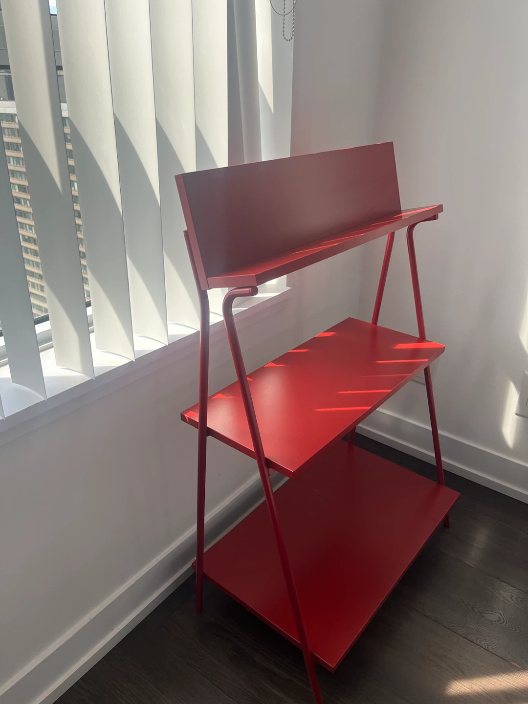 IKEA Red 3-Shelf Bookshelf/Display Shelf