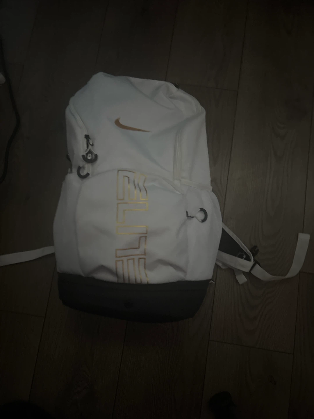 Nike Elite Backpack - White/Gold