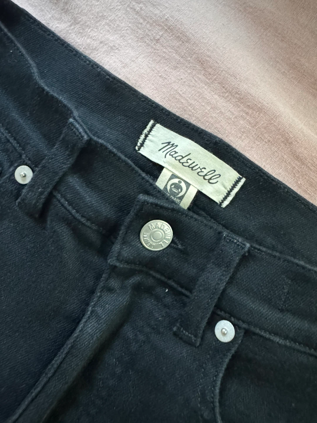 Madewell mid-Rise Stove Pipe Black Jeans - photo 5