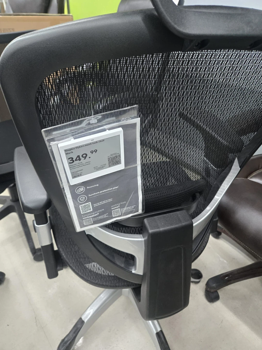 Staples Hyken Mesh Task Chair - Black - photo 2