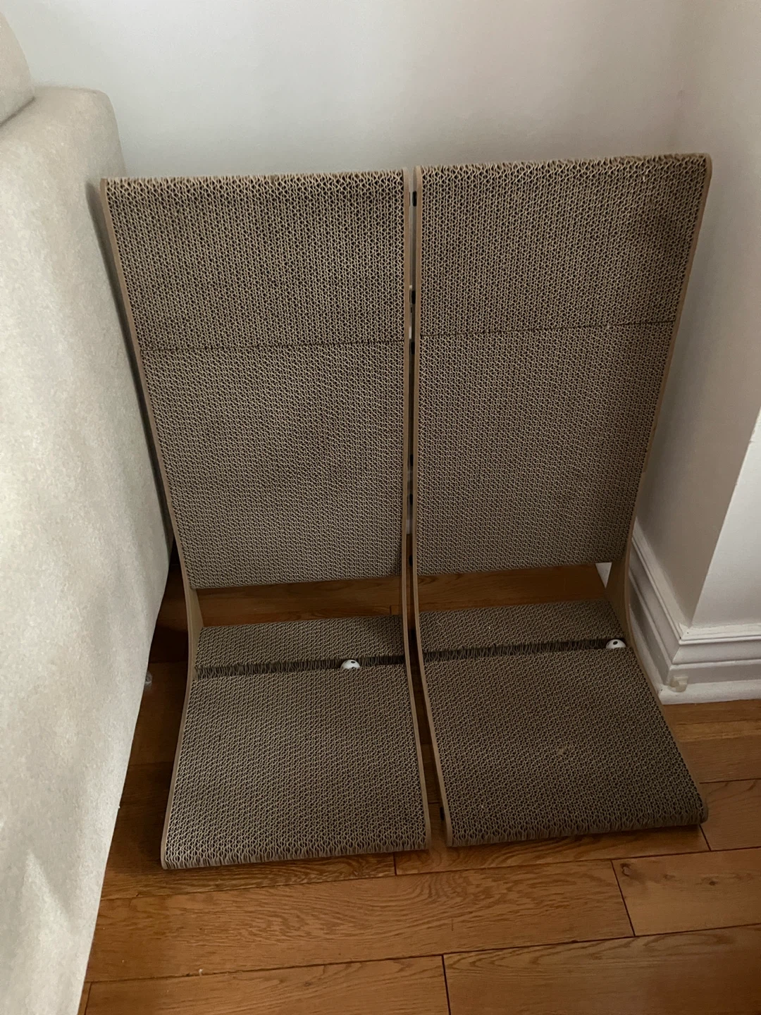 Modern Cardboard Cat Scratcher Set