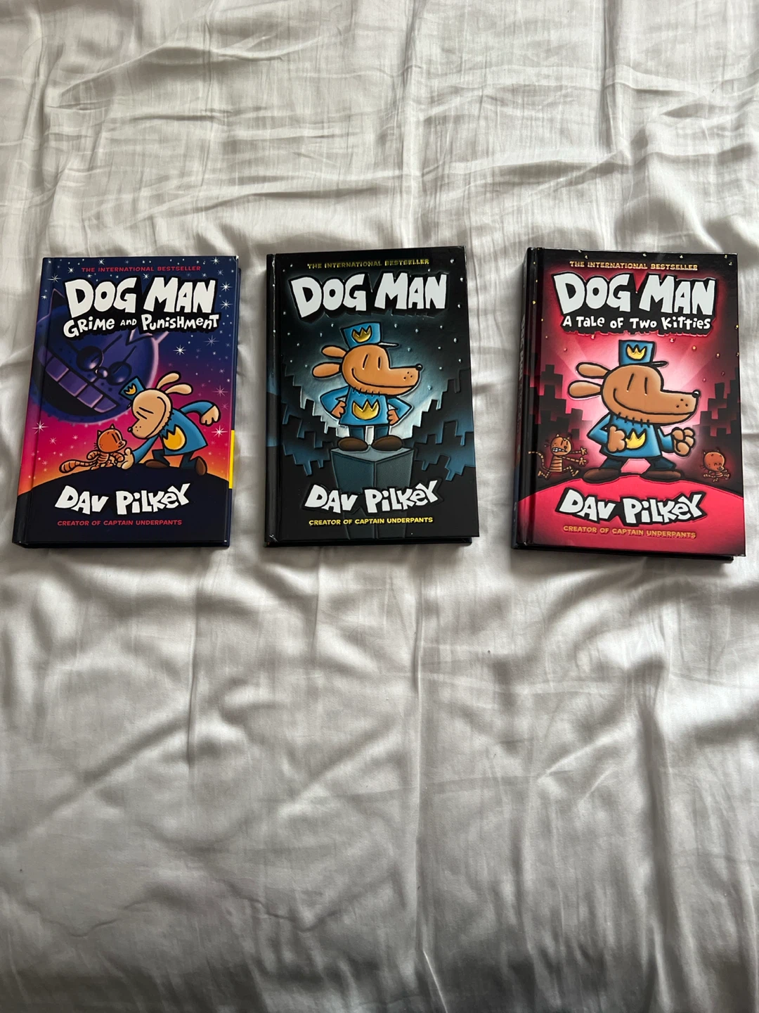 Dog Man Books by Dav Pilkey (3 Book Set)